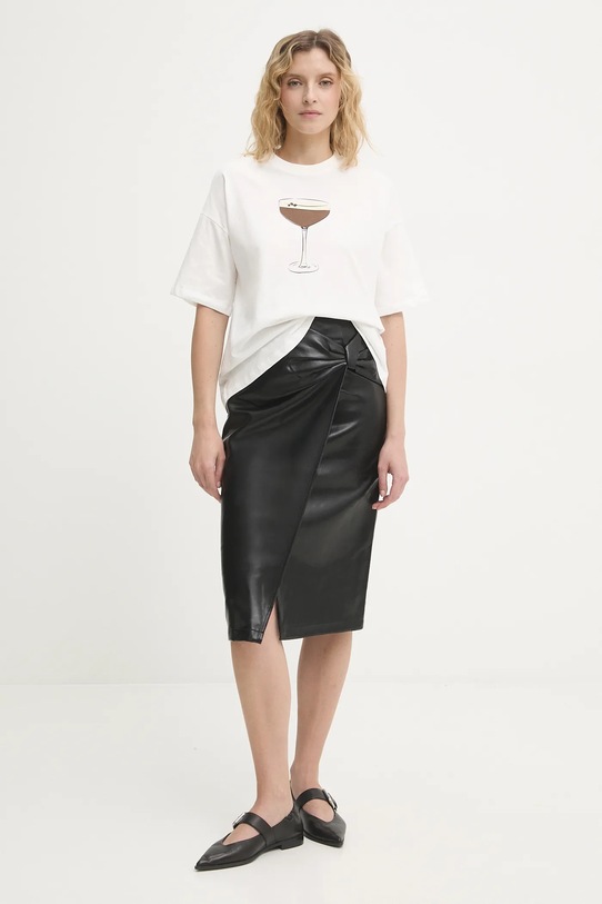 Never Fully Dressed t-shirt bawełniany NFDTO1928 biały AW25
