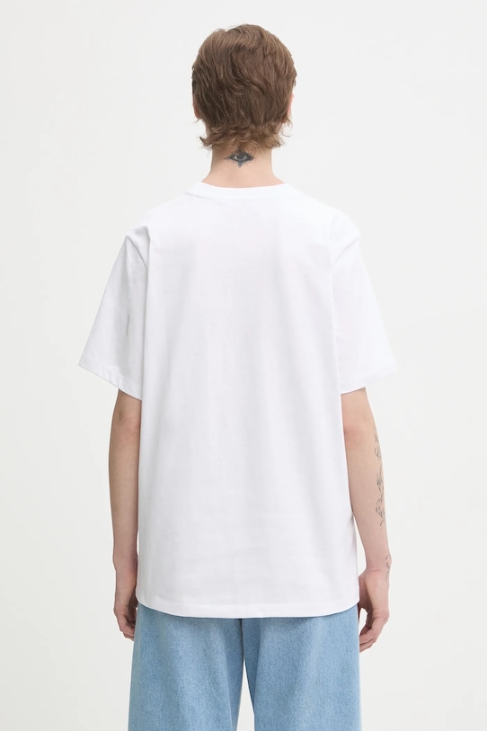 Îmbrăcăminte Fiorucci tricou din bumbac Kissing Angels Love Print Regular W25FWJTS001CJ01WH03 alb