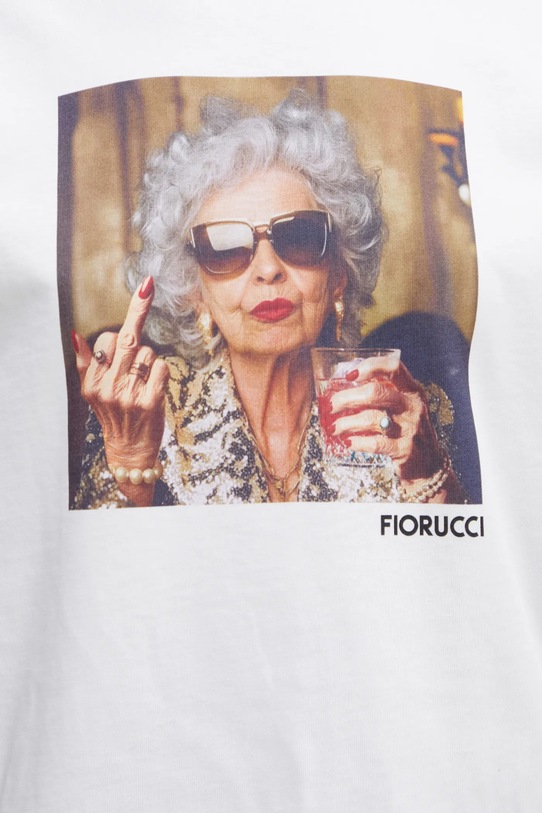 Fiorucci t-shirt bawełniany Oldies but Goldies Print Relaxed Fit biały W25FWJTS004CJ01WH04