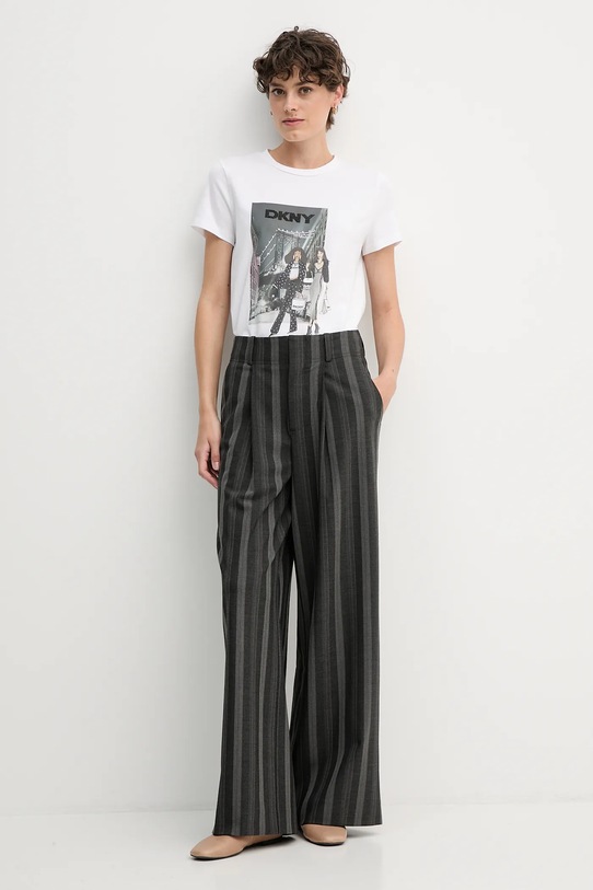 Dkny t-shirt KNIT TOPS P5MOHWNA biały AW25