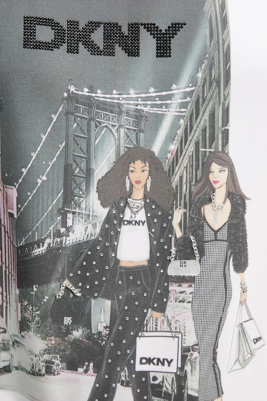 Dkny t-shirt KNIT TOPS P5MOHWNA biały
