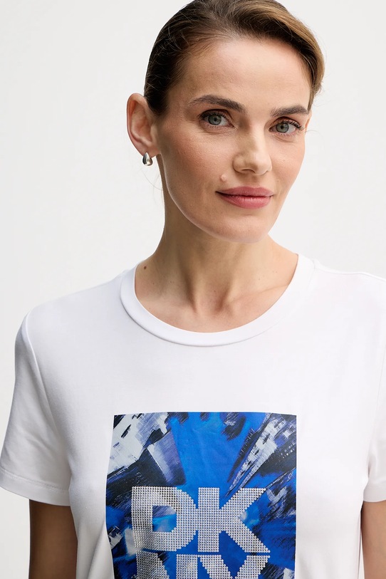 Dkny t-shirt KNIT TOPS biały P5GHZWNA