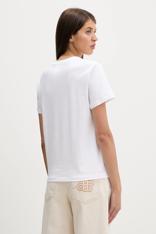 Odzież Converse t-shirt bawełniany CVW5T845 biały