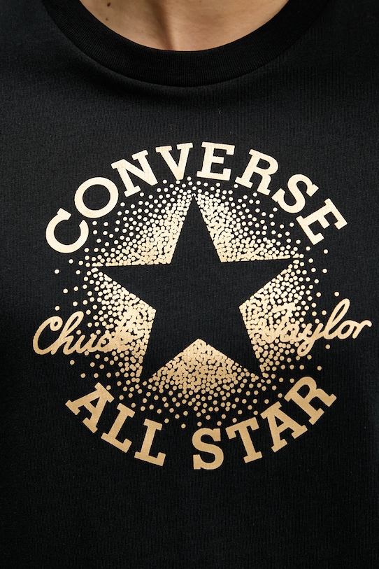 Converse t-shirt bawełniany CVW5T845 czarny