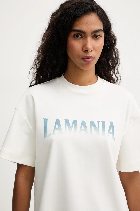 La Mania t-shirt bawełniany DEVONTE beżowy DEVONTE