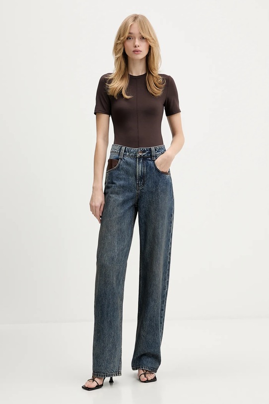 La Mania t-shirt SWING LM.SWING brązowy AW25