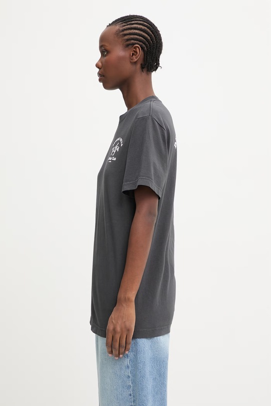 Sporty & Rich BH Riding Club t-shirt damski bawełniany TO04364255BA02 szary AW25