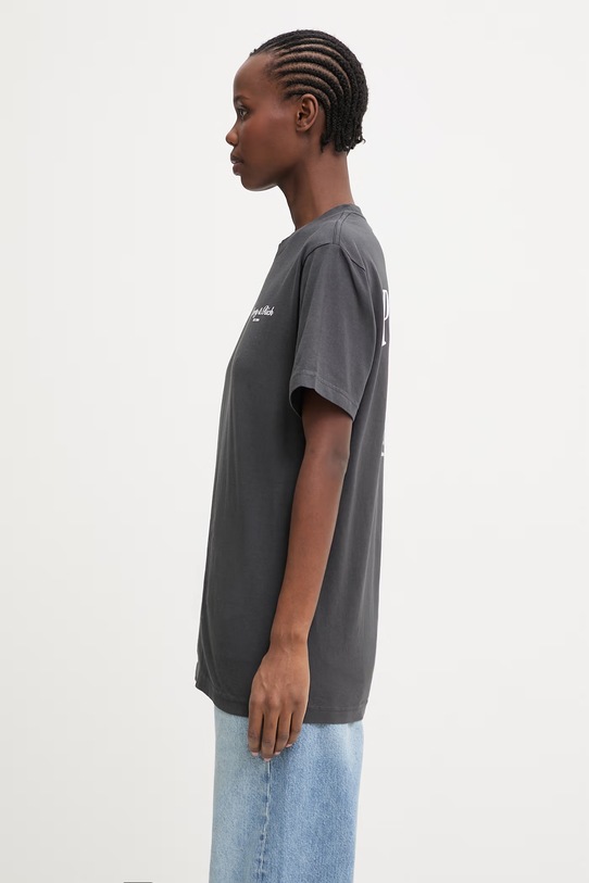 Sporty & Rich Stallion t-shirt bawełniany damski TO04365262BA02 szary AW25
