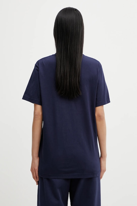Odzież Sporty & Rich t-shirt bawełniany Yale Classic TO043611678BL106 granatowy