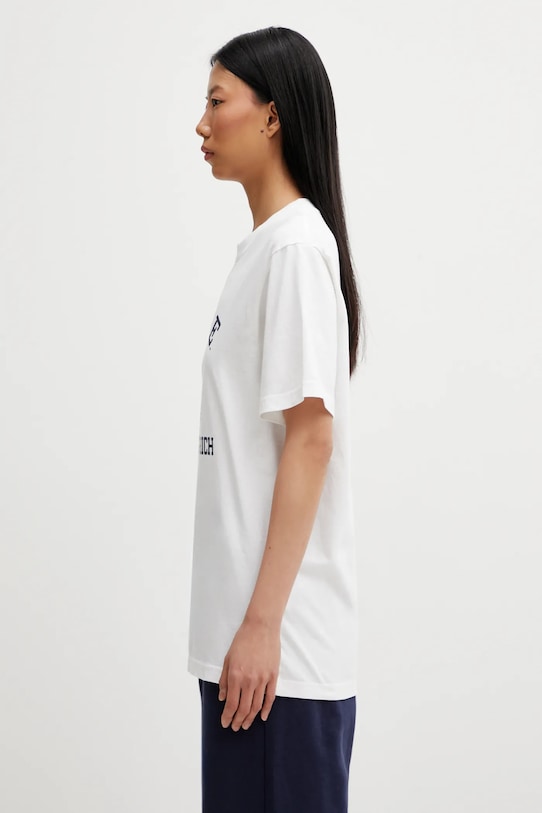 Sporty & Rich t-shirt bawełniany Veritas TO043611680WH01 beżowy AW25