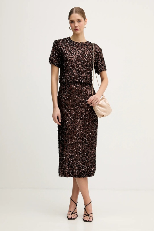 IBlues bluzka BASILIO 2527976015200 brązowy SS26