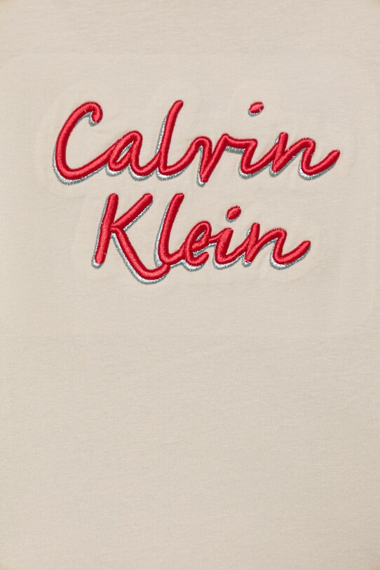 Calvin Klein Jeans t-shirt bawełniany dziecięcy beżowy IG0IG02973.9BYA