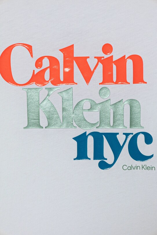 Otroška bombažna kratka majica Calvin Klein Jeans bela IG0IG02991.128.170.9BYA