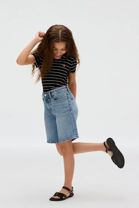 Детская хлопковая футболка Calvin Klein Jeans IG0IG02992.9BYA чёрный
