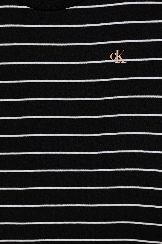Detské bavlnené tričko Calvin Klein Jeans čierna IG0IG02992.9BYA