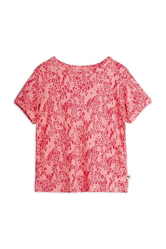 Mini Rodini t-shirt dziecięcy Mini leopard wzorzyste różowy 1100029328