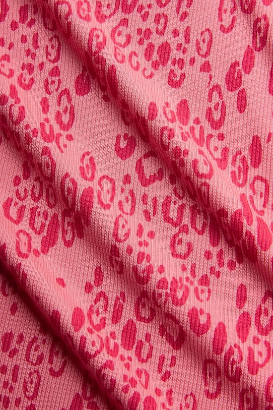 Lány Mini Rodini gyerek póló Mini leopard 1100029328 rózsaszín