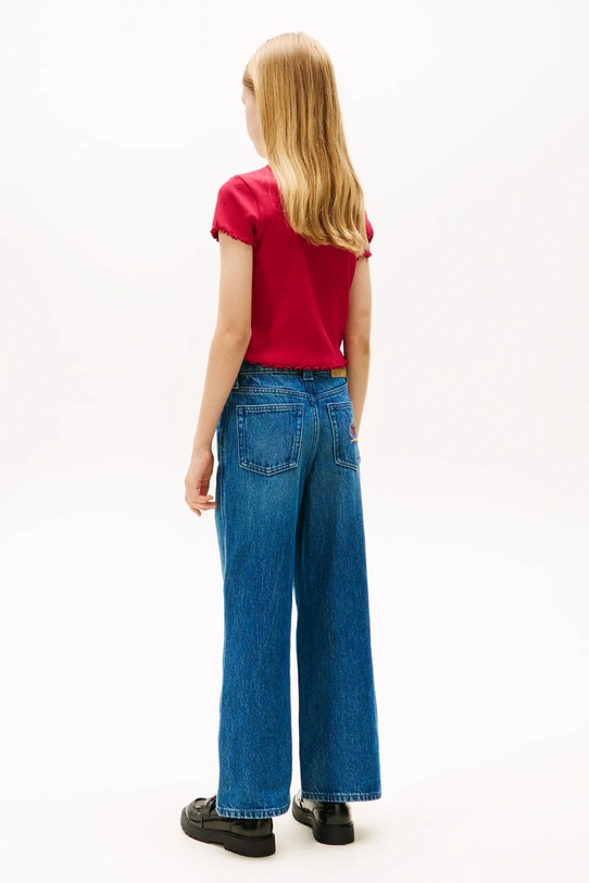 Дитяча футболка Tommy Hilfiger KG0KG08590.104.122.9BYA рожевий