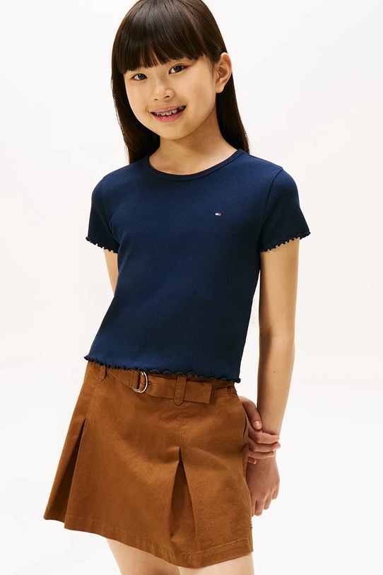 Детская футболка Tommy Hilfiger с эластаном тёмно-синий KG0KG08590.104.122.9BYA