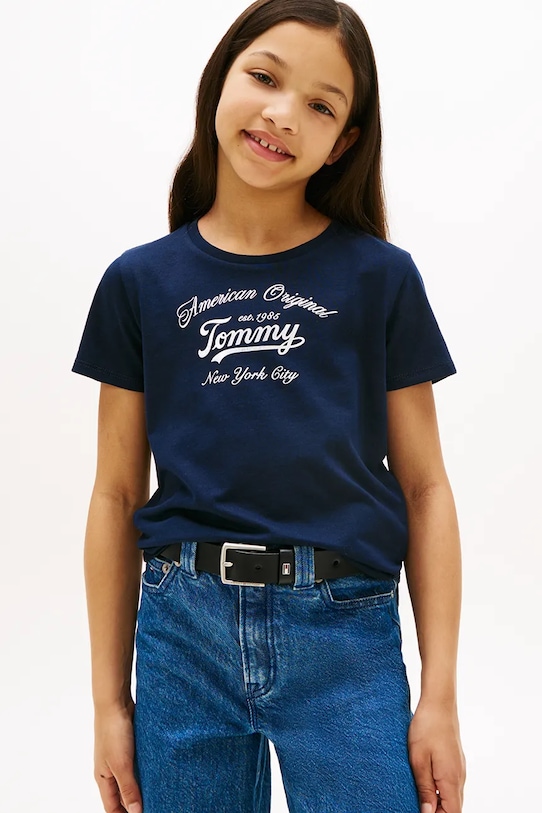 Футболка Tommy Hilfiger круглий виріз темно-синій KG0KG08636.104.122.9BYA