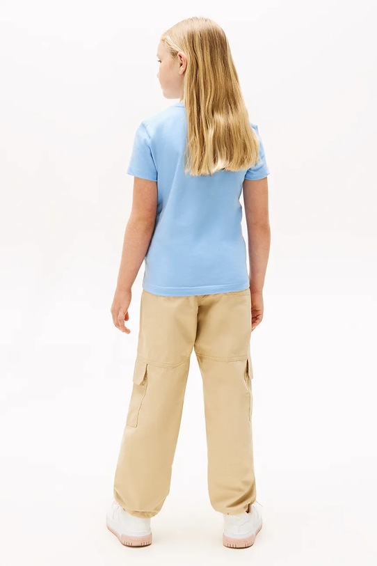 Tommy Hilfiger t-shirt bawełniany dziecięcy niebieski KG0KG08637.128.176.9BYA