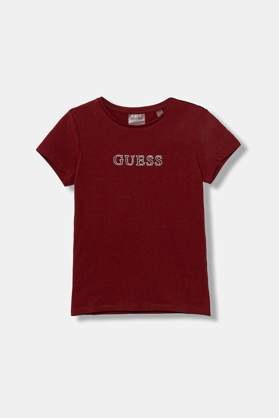 Detské tričko Guess s elastanom burgundské J4RI49.J1314.9BYA