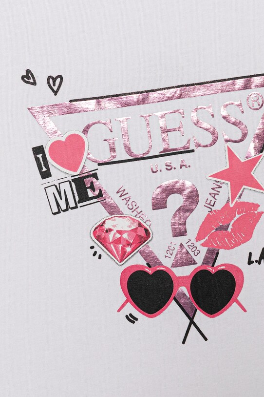 Dziewczynka Guess t-shirt dziecięcy J5YI00.K6YW4.9BYA biały