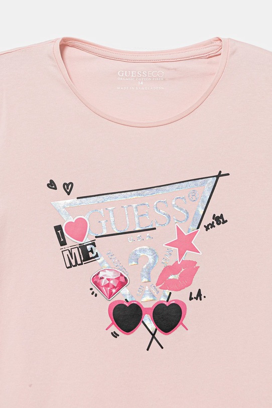 Lány Guess gyerek póló J5YI00.K6YW4.9BYA rózsaszín