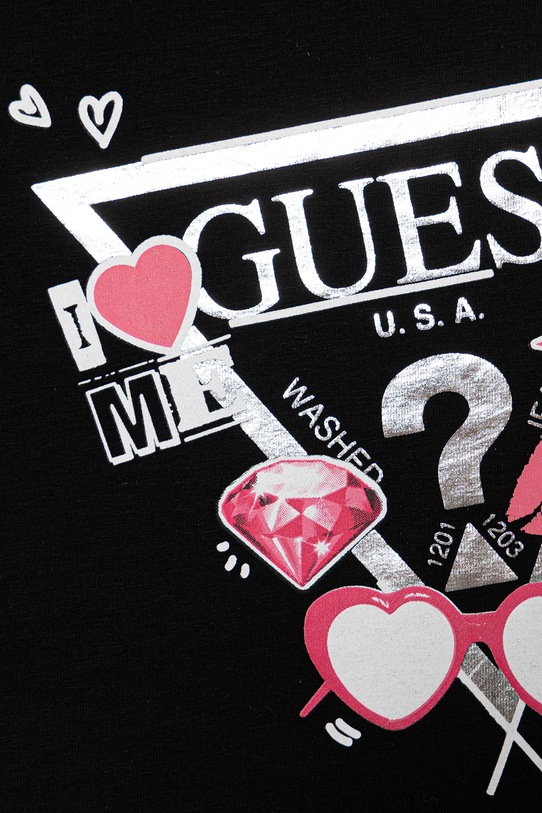 Dziewczynka Guess t-shirt dziecięcy J5YI00.K6YW4.9BYA czarny