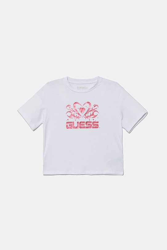 Guess t-shirt dziecięcy z elastanem biały J5YI02.K6YW4.9BYA
