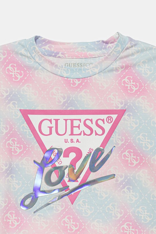 Dziewczynka Guess t-shirt dziecięcy J5YI07.K6YW4.9BYA różowy