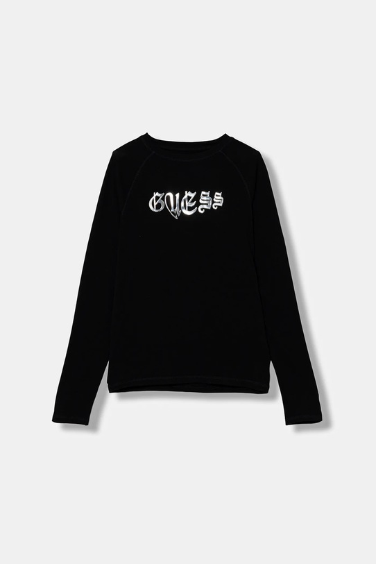 Guess longsleeve dziecięcy nadruk czarny J5YI13.K6YW4.9BYA