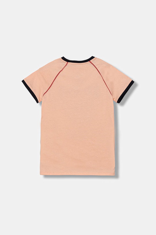 Guess t-shirt bawełniany dziecięcy J5YI21.K8HM4.9BYA pomarańczowy AW25
