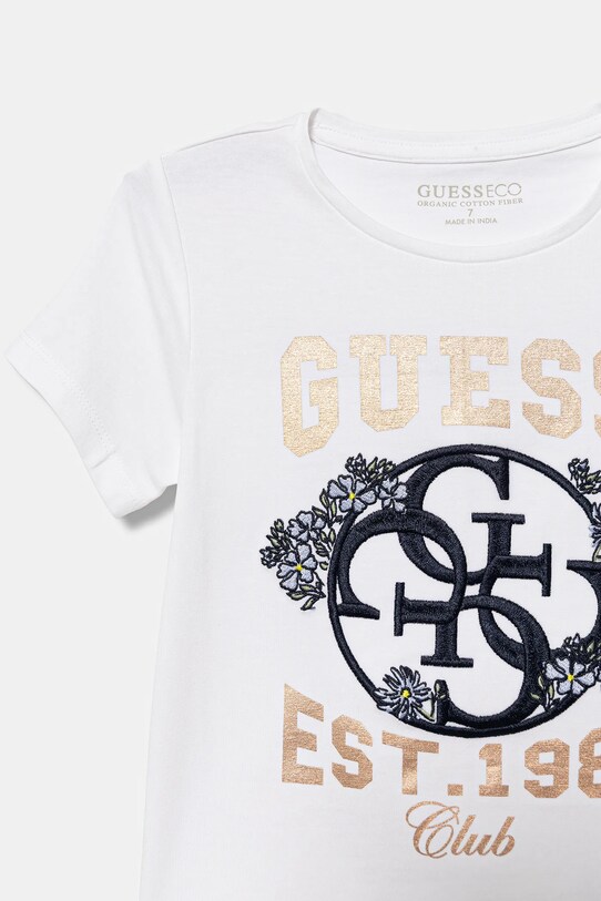 Dziewczynka Guess t-shirt dziecięcy J5YI25.K6YW4.9BYA biały