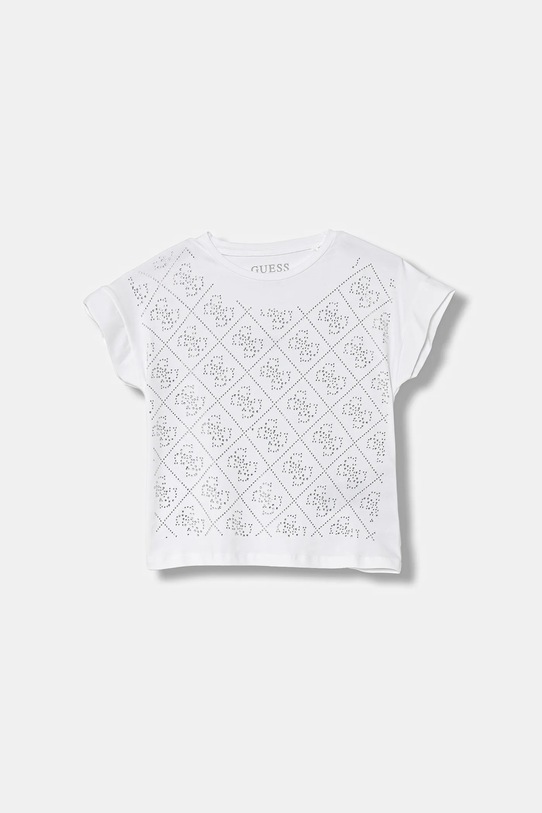 Guess t-shirt dziecięcy wzorzyste biały J5YI37.K6YW4.9BYA