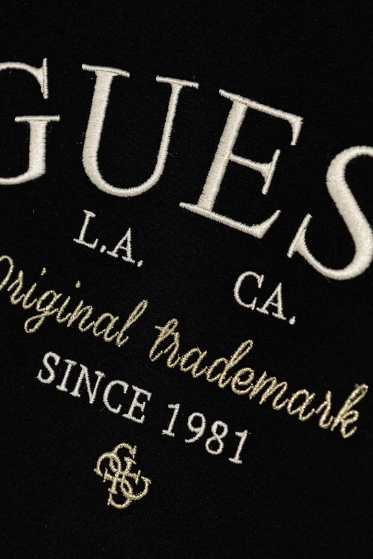 Дівчинка Дитяча бавовняна футболка Guess J5YI40.I3Z14.9BYA чорний