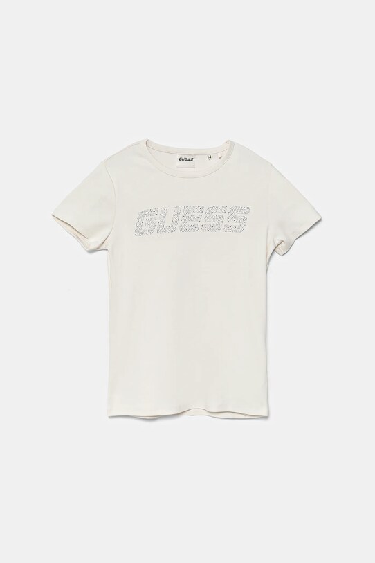 Guess gyerek póló aplikációval bézs J5YI42.KCIV1.9BYA
