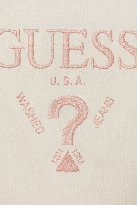 Fete Guess tricou de bumbac pentru copii J5YI44.I3Z14.9BYA bej
