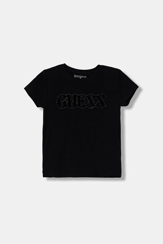 Guess t-shirt dziecięcy aplikacja czarny J5YI52.J1314.9BYA