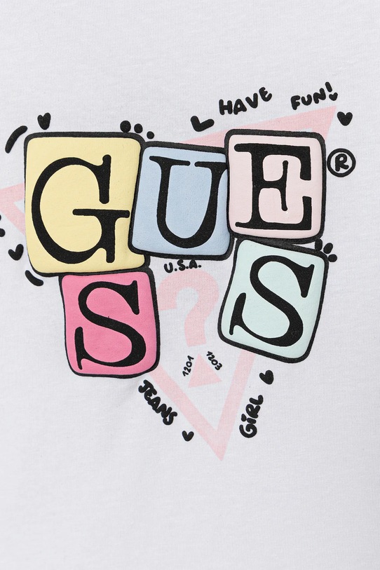 Dziewczynka Guess t-shirt dziecięcy K5YI01.K6YW4.9BYA biały