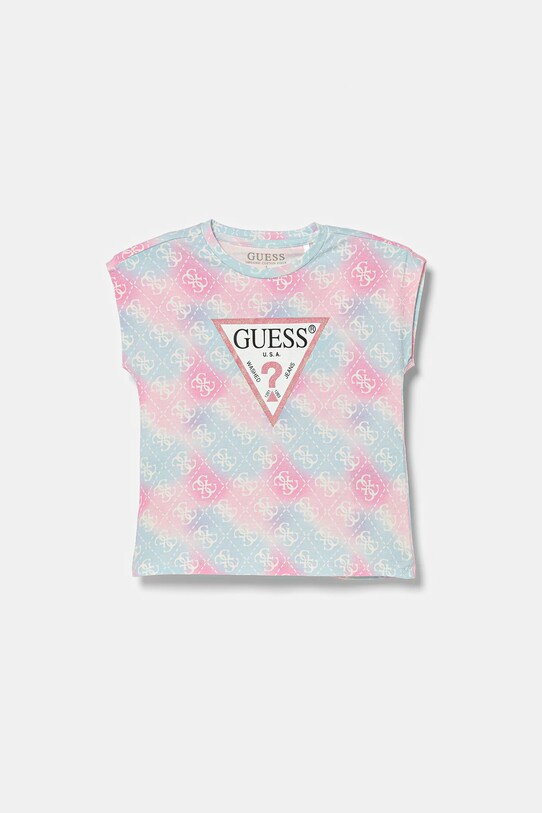 Guess tricou copii cu modele roz K5YI02.K6YW4.9BYA