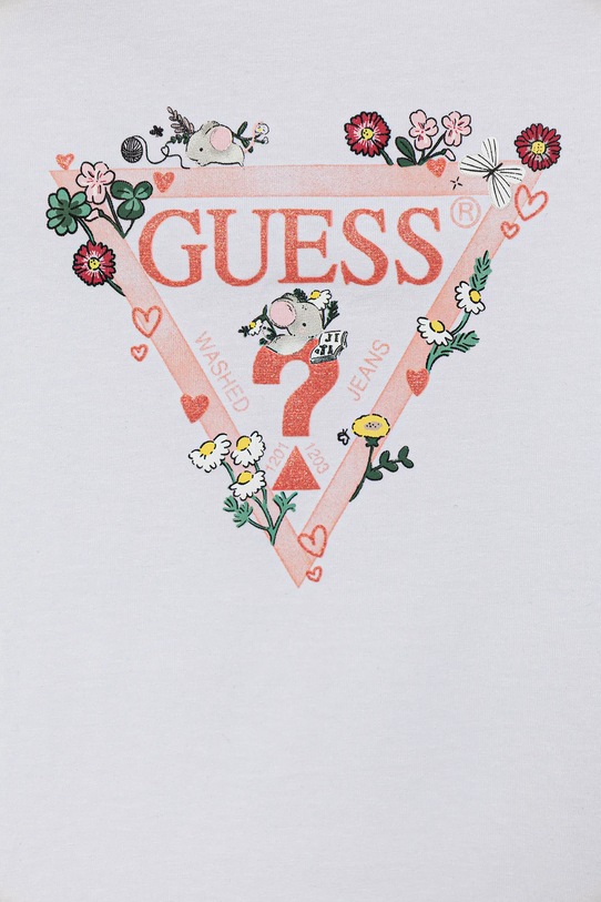 Dziewczynka Guess t-shirt dziecięcy K5YI15.K6YW4.9BYA biały