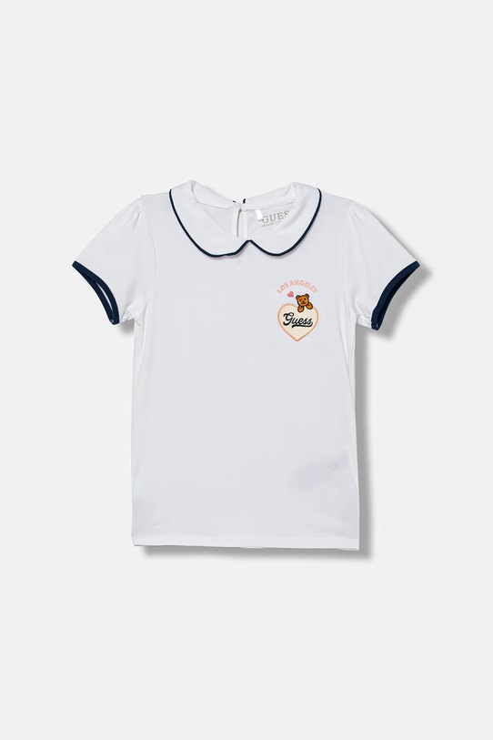 Guess t-shirt dziecięcy aplikacja biały K5YI20.K6YW4.9BYA