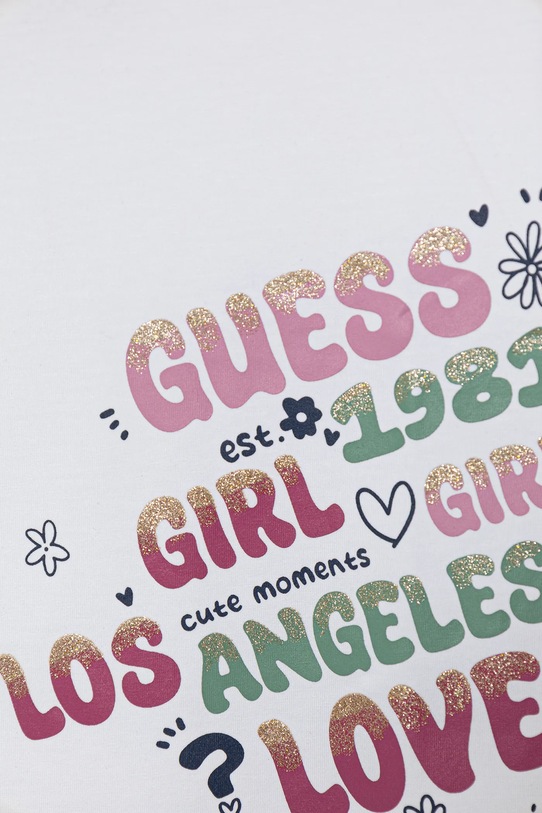 Dziewczynka Guess t-shirt dziecięcy K5YI21.K6YW4.9BYA biały