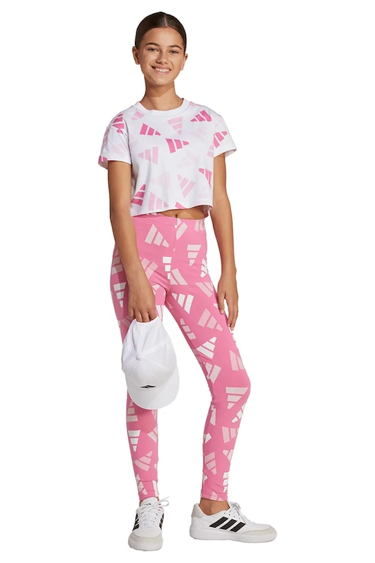 Дитяча бавовняна футболка adidas JC7710