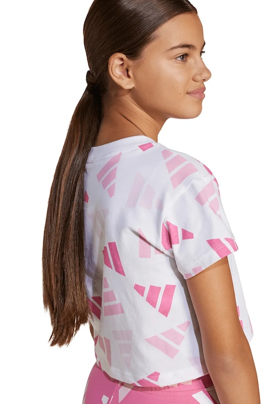 Дитяча бавовняна футболка adidas JC7710