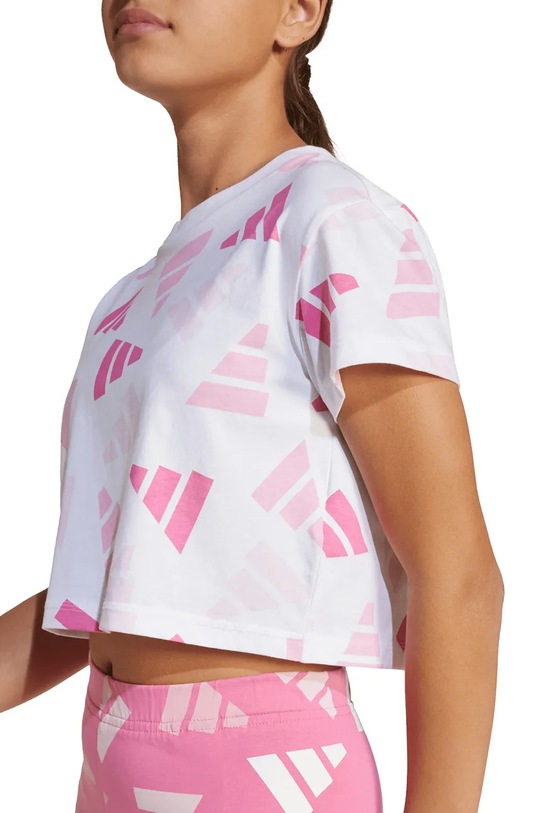 Дитяча бавовняна футболка adidas JC7710