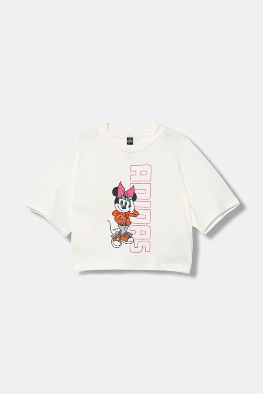 adidas t-shirt dziecięcy okrągły biały JL9191
