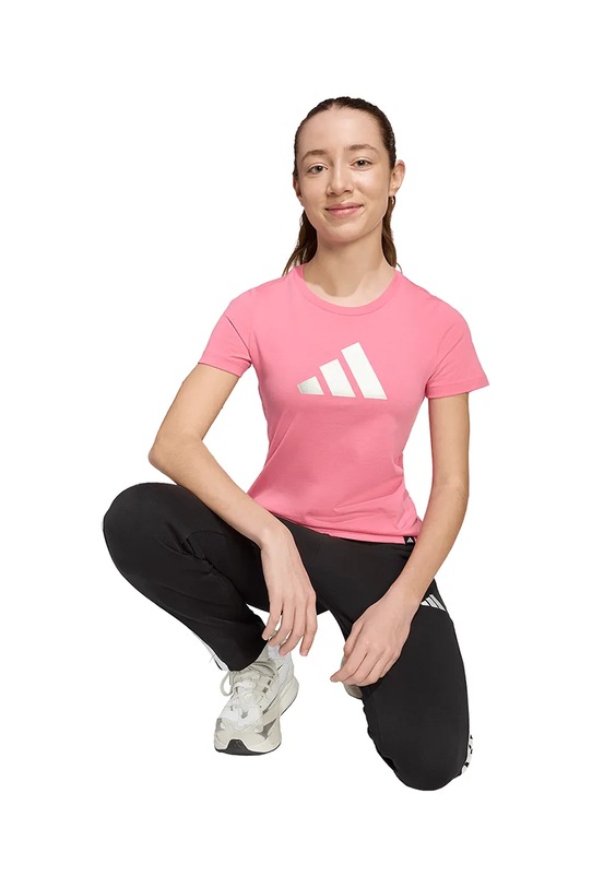 adidas t-shirt bawełniany dziecięcy JV5261
