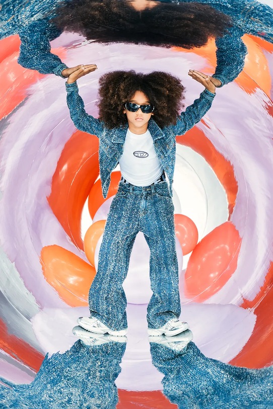 Diesel t-shirt in cotone per bambini TIXAN T-SHIRT bianco J02428